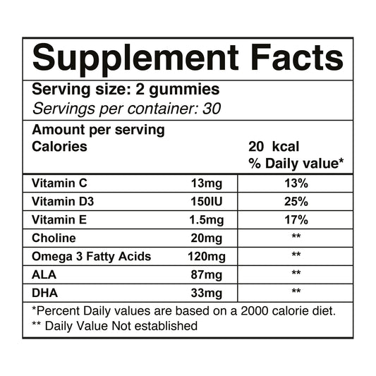 Tiny Brainies (Omega 3 + choline)